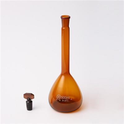 Amber Glass Class B Volumetric Flask