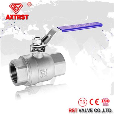 Two Piece Stainless Steel DIN M3 Floating PN63 Thread Ball Valve