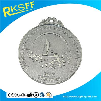 Zinc Alloy Woodball Silver Medals