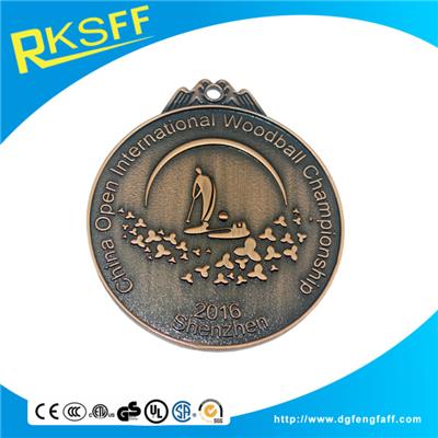 Zinc Alloy Woodball Copper Medals