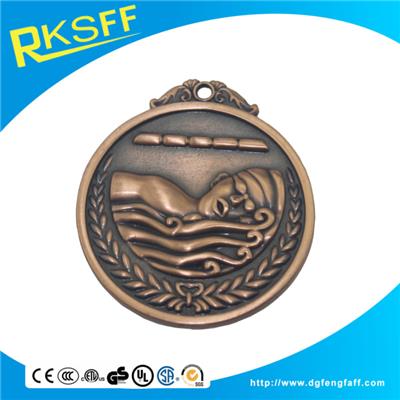 Zinc Alloy Swimming Copper Medals