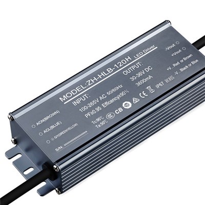 Aluminum Adjustable Waterproof IP66 120W LED Driver with Ce RoHS