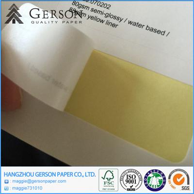 Sami-Glossy Water Based Adhesive Paper
