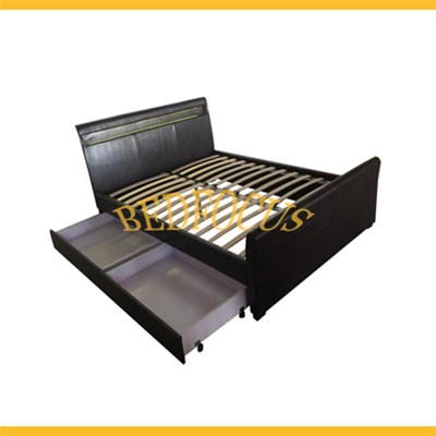 Storage Lether Bed