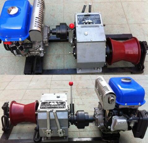 winch by manpower, cable winch