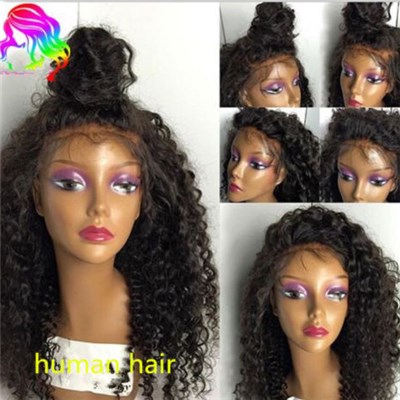 Malaysia Human Hair Lace Front Wig Curly