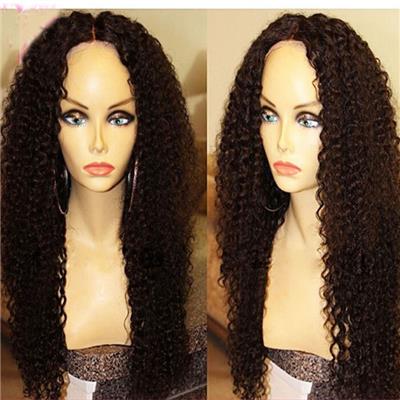 Indian Human Hair Full Lace Wig Jerry Curly