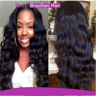 Brazilian Human Hair Full Lace Wig Body Wave