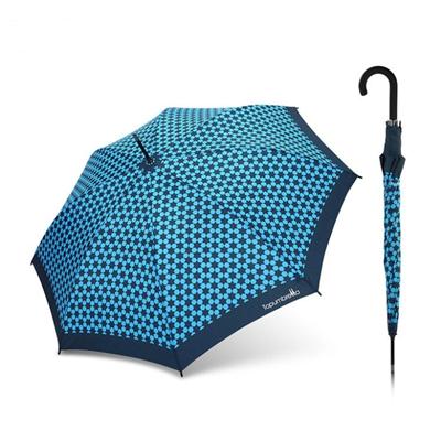 Auto Open Straight Umbrella With Pattern