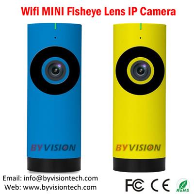 Wireless Fisheye Panoramic IP Camera Iphone and Andriod phone APP view