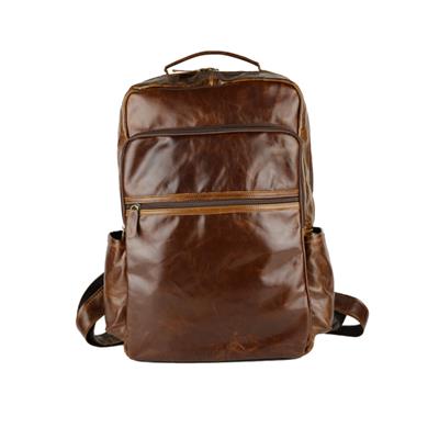 Vintage Men Casual Canvas Leather Backpack Rucksack Bookbag Satchel Hiking Bag