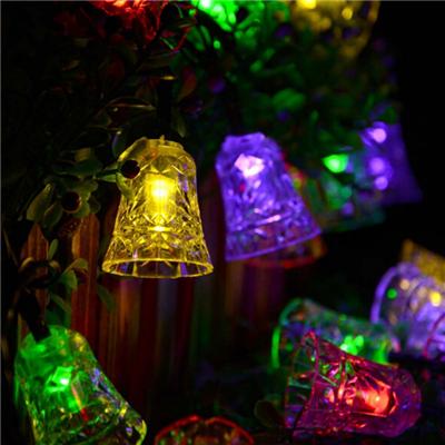 Small Bell LED Solar String Light For Christmas