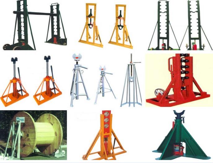 5 ton , 10 ton Hydraulic Cable Drum Jacks / Cable Jack Stand