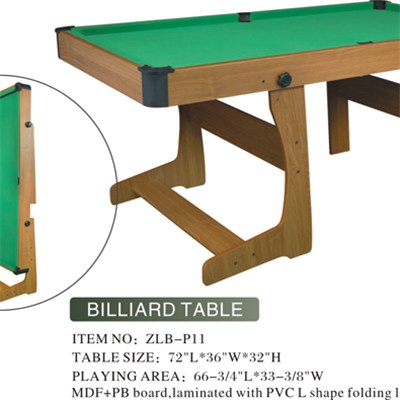 Practical Foldable MDF Billiard Table