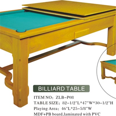 Practical MDF Dining Billiard Table