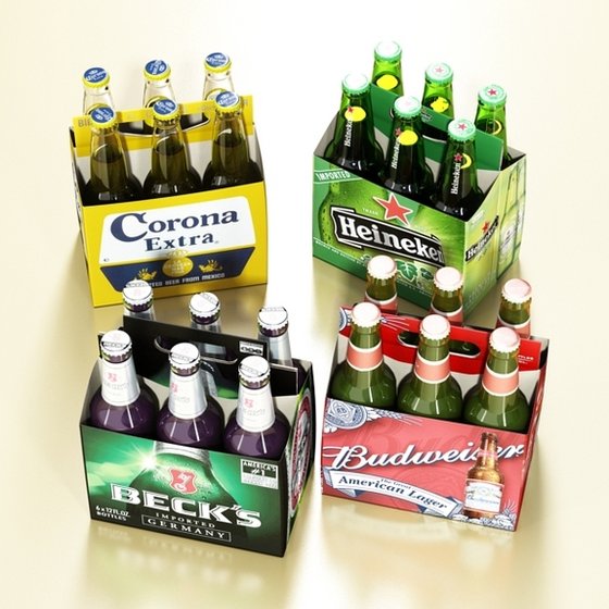 Heineken Beer, Carlsberg Beer, Becks Beer, Corona Beer