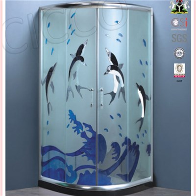 China Tempered Glass Customize Shower Door