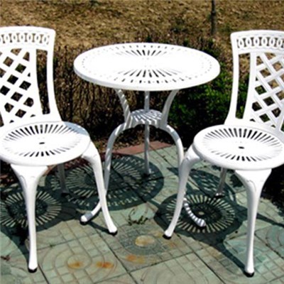 Cheap Modern Outdoor Furniture Cast Aluminum Patio Table Chairs Set
