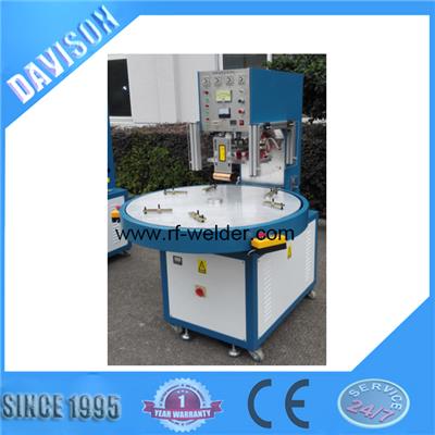 8kw 3 Stations Turntable Radio Frequency PVC Thermoformed Blister Packaging Machine
