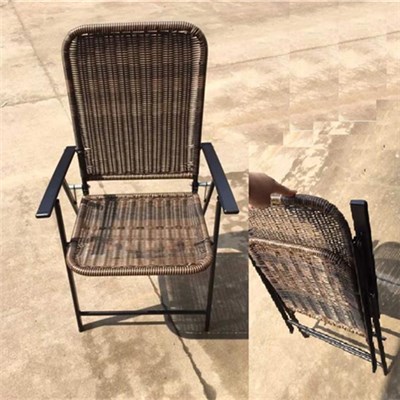 Indoor Outdoor Wicker Rattan Folding Chair