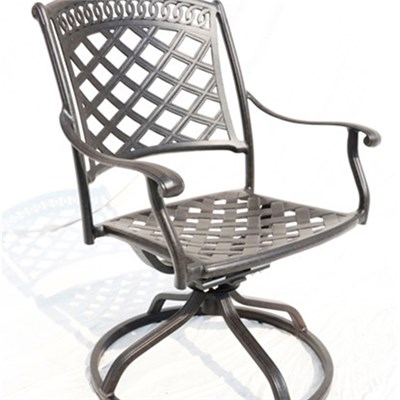Cast Aluminum Garden Swivel Chair Outdoor Furniture