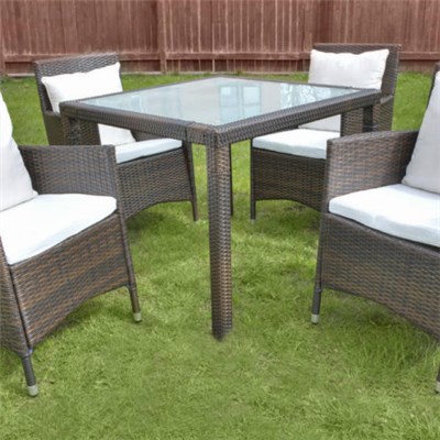 5pc Resin Wicker Dining Set For Outdoor Wicker Furniture Sets