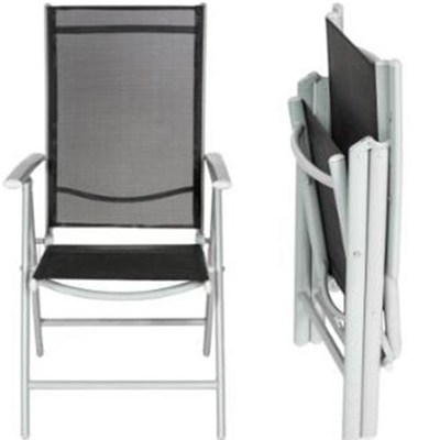 7 Position Adjustable Back Aluminum Folding Chair