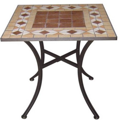 Mosaic Tile Bistro Square Coffee Table