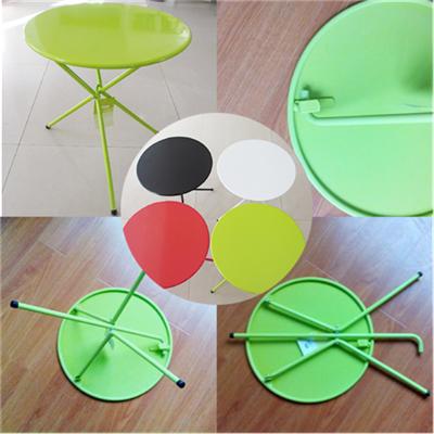 Steel Round Folding Colorful Coffee Tea Table For Kids