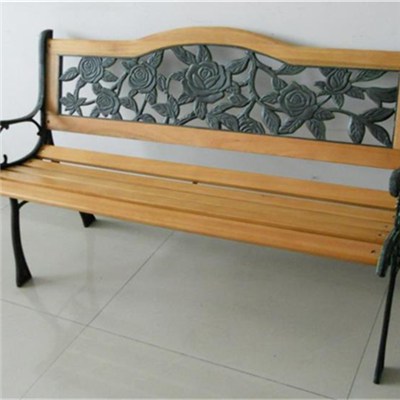New In Maket Cheap PVC Back Wood Slats For Cast Iron Bench Outdoor Garden Park Bench