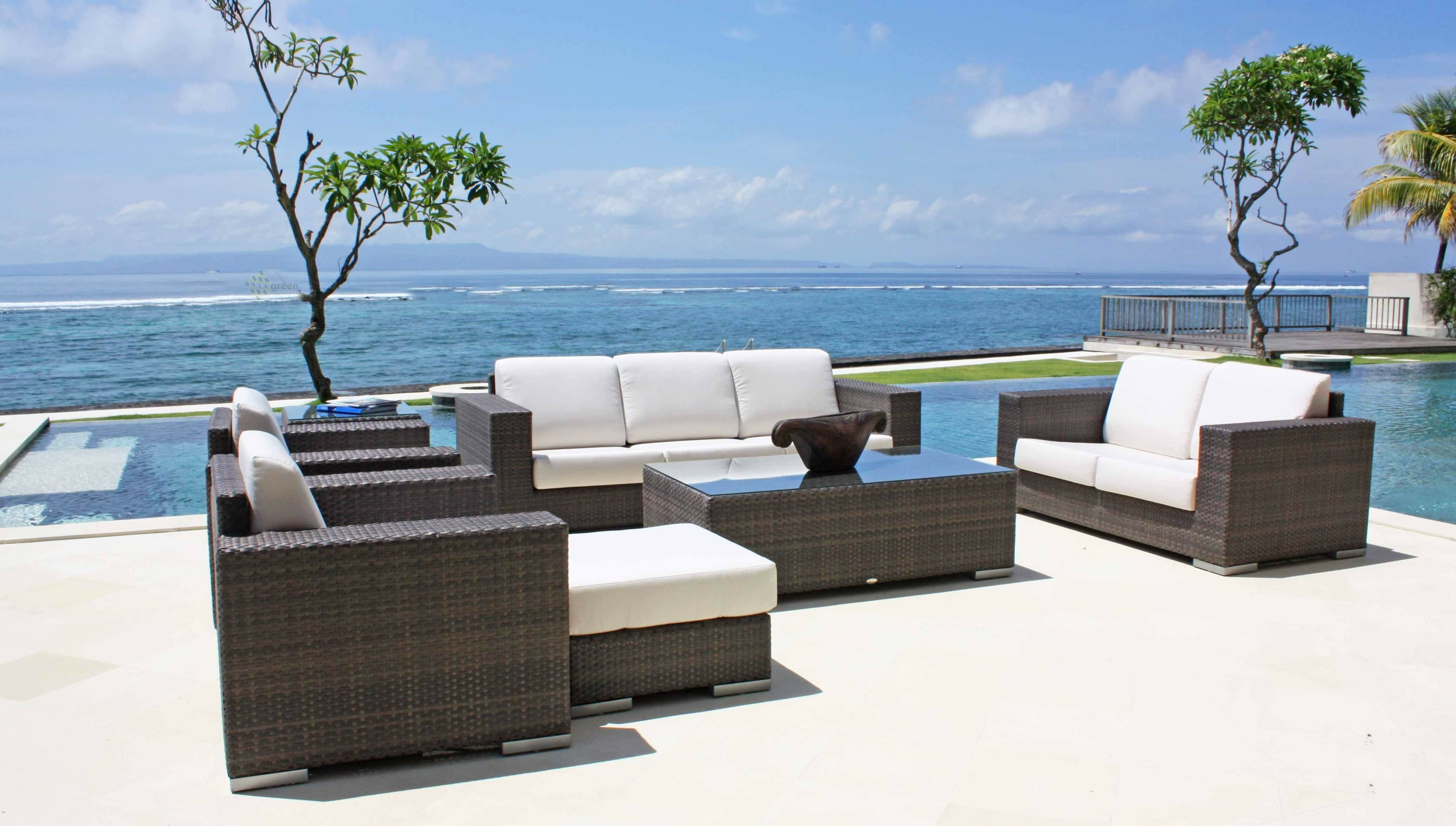Wicker outdoor sofa set for export