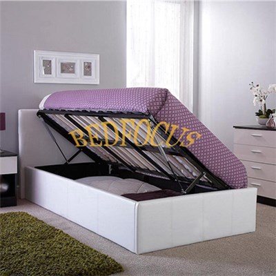 White Color Lift Up PU Leather Bed Bed-P-116