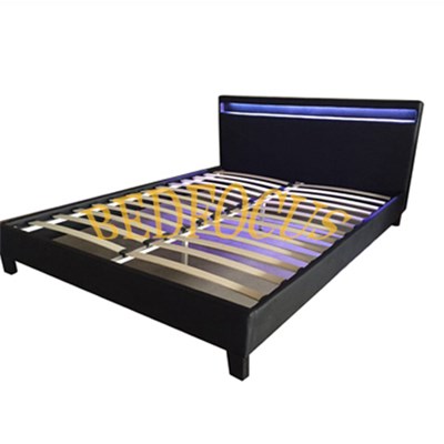 LED Light PU Leather Bed Bed-P-2101