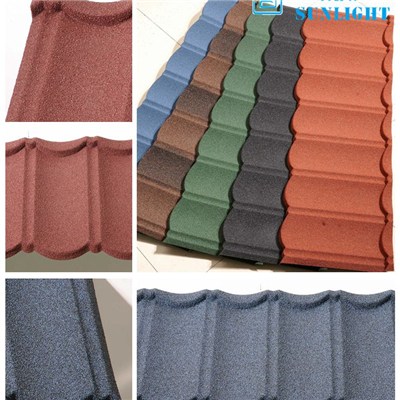 Bond Type Stone Coated Metal Roofing Tiles Roofing Sheets