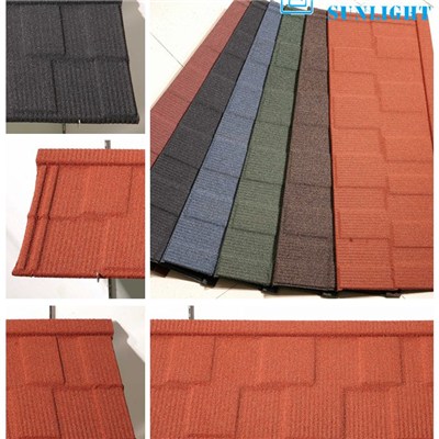 Shingle Type Corrugated Colour Stone Coated Steel Roofing Sheets Metal Roofing Materials