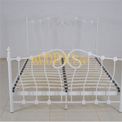 White Wrought Iron Bed Furniture BED-T-001
