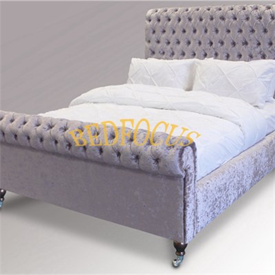 Washable Fabric Double Bed BED-F-019