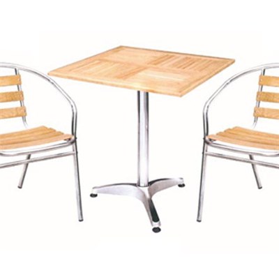 Cheap Aluminum Tables And Chairs Bistro Set For Outdoor Hotel Restaurant