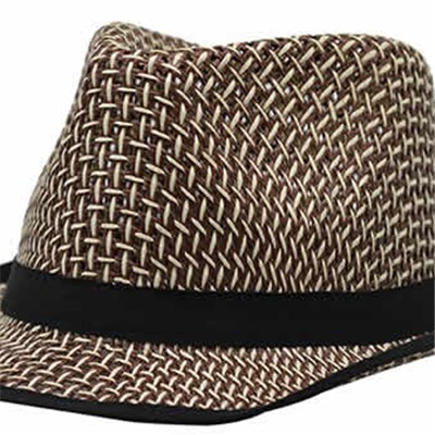 Fashion Mens 100%Paper Straw Cowboy Hat