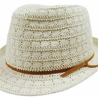 Fedora Wide Brim Straw Hat