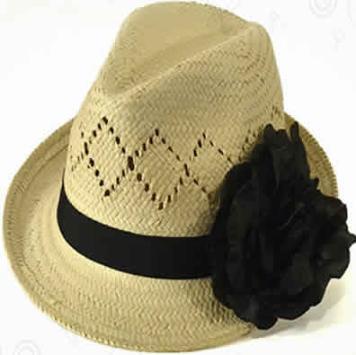 Elegant White Stingy Brim Wool Fedora Hat Woman