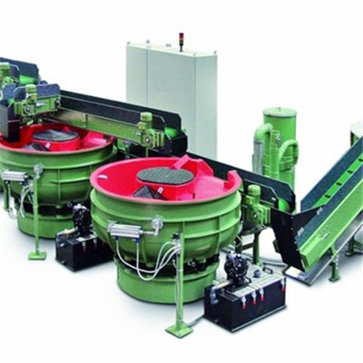 Vibratory Automatic Polishing Line Including Finishing - Cleaning - Drying - Recycling