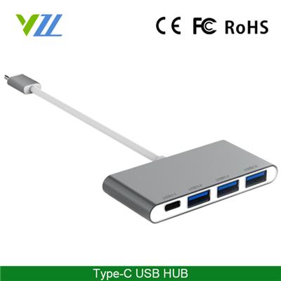 Type C USB 3.1 Hub Use for New MacBook, High Quality Ultra-Thin USB 3.1 Type-C Male to Multiple 4 Port USB 3.0 Hub Adapter