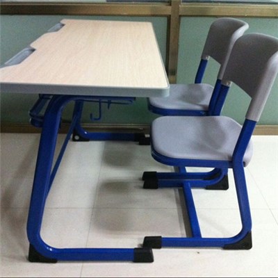 MDF Double School Desk And Chair