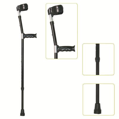 #JL923L – Height Adjustable Lightweight Walking Forearm Crutch With Comfortable Handgrip, Black