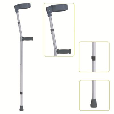 #JL933L – Height Adjustable Lightweight Walking Forearm Crutch With Comfortable Handgrip, Gray
