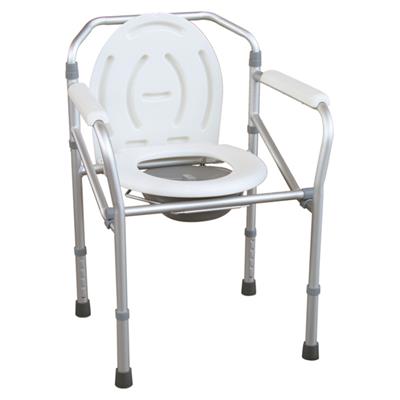 #JL894L – Aluminum Lightweight Folding Commode Chair With Plastic Armrests