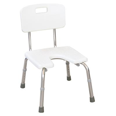 #JL796L – Adjustable Height Bathroom Seat With Backrest & U Contoured Design For Personal Hygiene Care