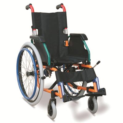 #JL905-35 – Lightweight Child Wheelchair With Flip Back Armrests, Adjustable Footrests & Drop Back Handles