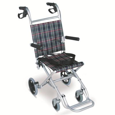 #JL9001LJ – 16 lbs. Ultralight Child Transport Wheelchair With Flip Back Armrests & Foldable Footrests